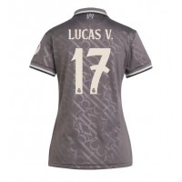 Camisa de Futebol Real Madrid Lucas Vazquez #17 Equipamento Alternativo Mulheres 2024-25 Manga Curta